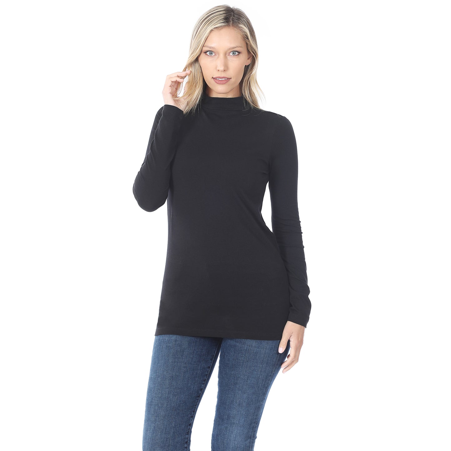 Zenana Mock Neck Top