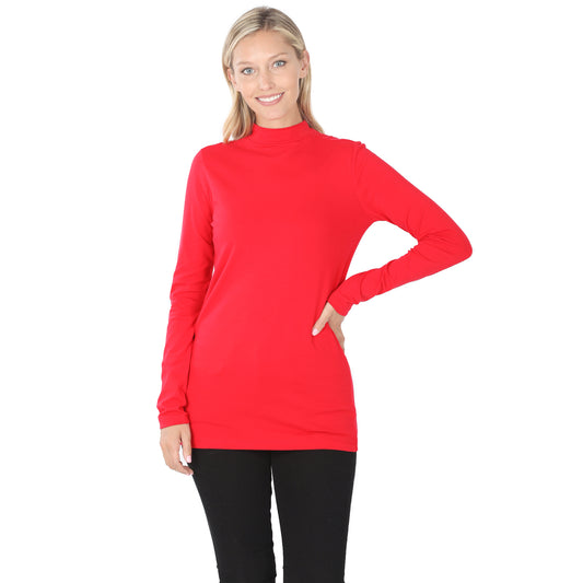 Zenana Mock Neck Top