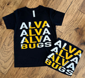 Alva Bugs Repeat Kids Graphic Tee