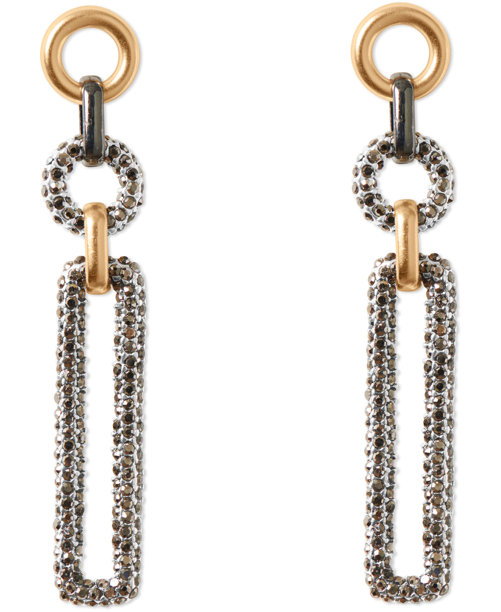 Lucky Brand Two Tone Statement Link Earring